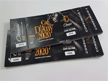 Entradas / Talonarios (simples)