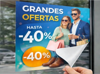 Vinilo para impresión Trasera Blanca